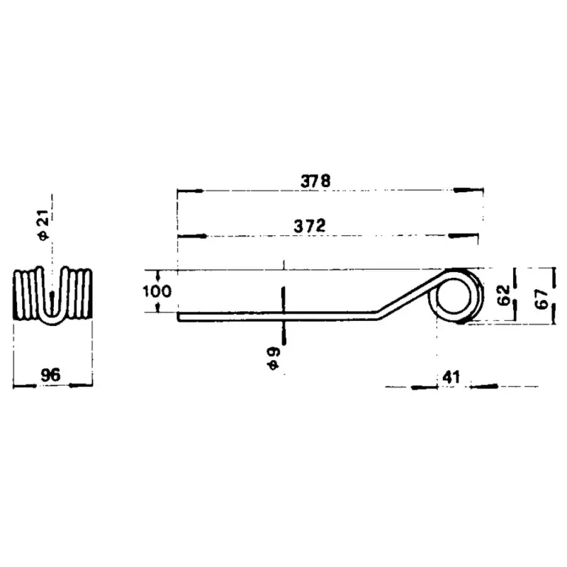Sonderangebot Kreiselheuerzinke anstelle Deutz-Fahr 0658 0456