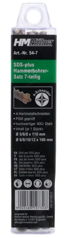 HM MÜLLNERBohrersatz SDS - Plus 4S 7tlg Preiswert