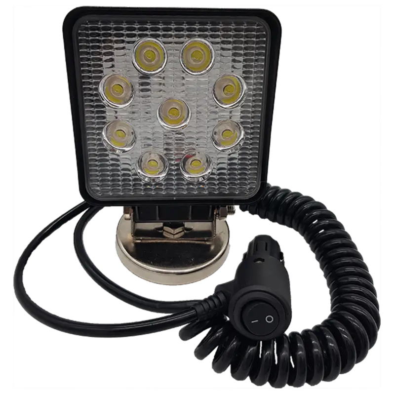 Schnäppchen LED-Arbeitsscheinwerfer Magnetfuß, Spiralkabel