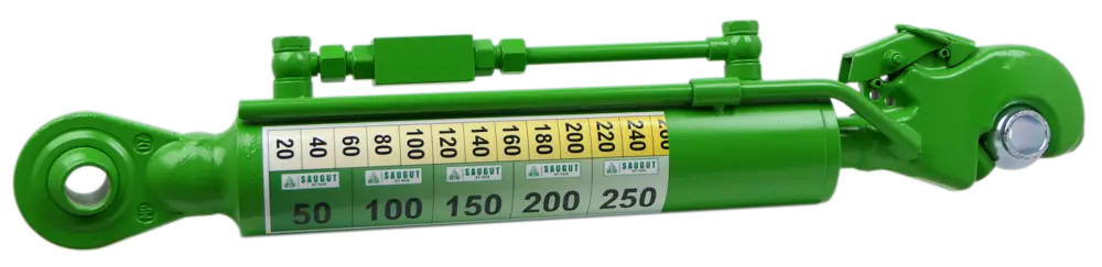 Kracherpreis SAUGUTHydraulischer Oberlenker Kat.2 mit Fanghaken und Kugelauge, Hub 250mm