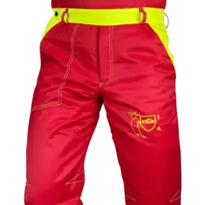 Kracherpreis FrancitalSchnittschutzhose SILBER rot Latzhose