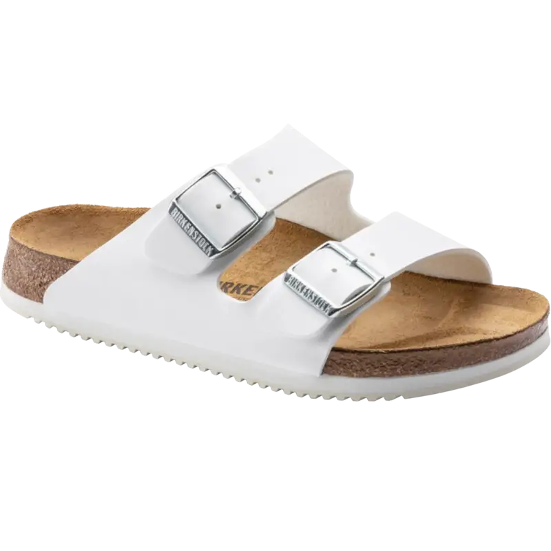 Ausverkauf BIRKENSTOCK Hausschuh Kork Arizona weiß für schlanke und schmale Füße