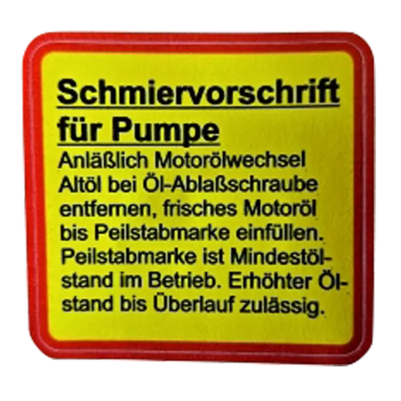 Jetzt Bestellen Aufkleber Steyr Schmiervorschrift