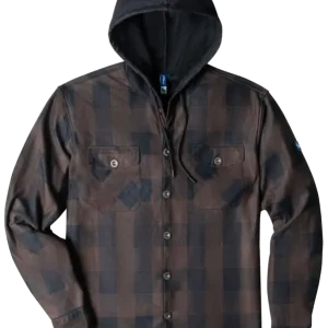 Thermojacke Glenville braun/schwarz-kariert Neuheit