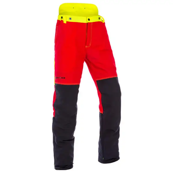 Forst-Extrem Beginner 2.0 Schnittschutzhose rot/gelb, XXL Highlight