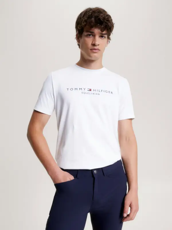 Tommy Hilfiger Men Williamsburg Kurzarm Graphik T-Shirt TH optic white, optic white S Neue Kollektion