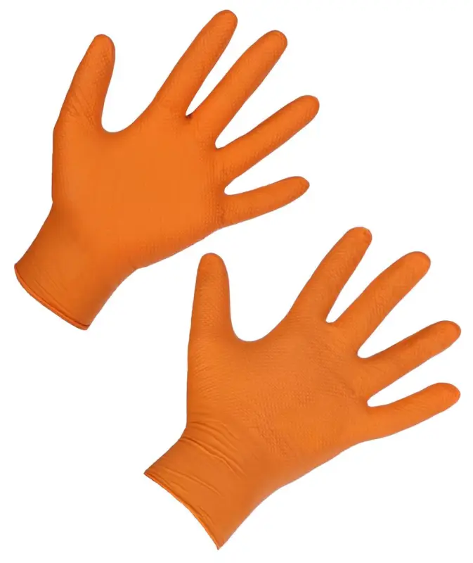 Nur Heute Kerbl Nitril Einweghandschuh X-Grip orange, M
