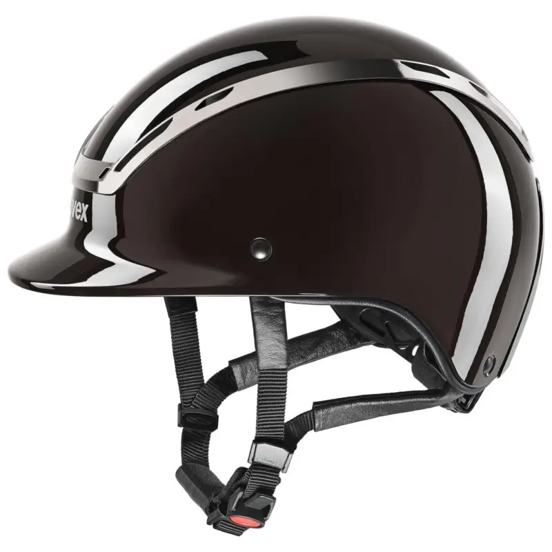 Direktkauf uvex Reithelm exxeed shiny chrome mocca glossy, S-M (56-58 cm)