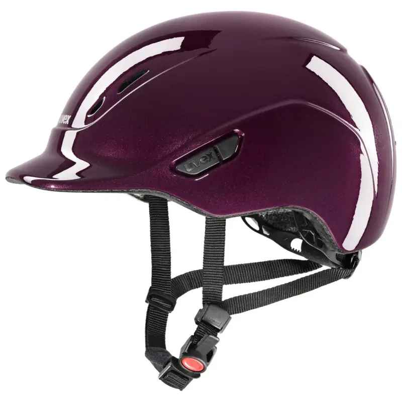 Schneller Versand uvex Reithelm kidoxx shiny burgundy shiny, 3XS-XS (49-54 cm)
