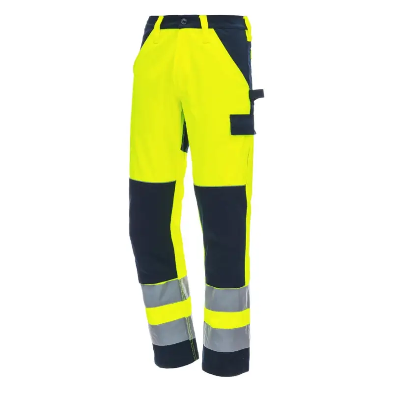 Garantierte Lieferung Nitras Motion Tex Viz Warnschutz Bundhose neongelb/marineblau, 46