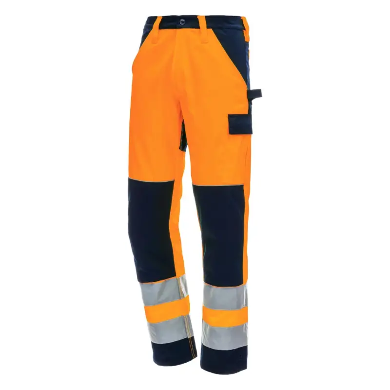 Sale Nitras Motion Tex Viz Warnschutz Bundhose neonorange/marineblau, 64