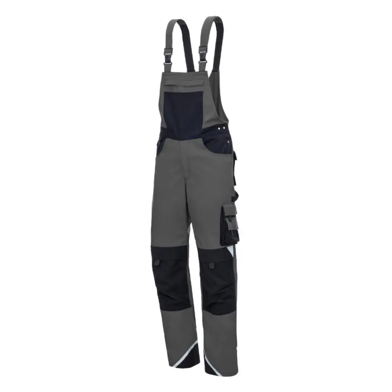 Neuheit Nitras Motion Tex Plus - Latzhose grau/schwarz, 48