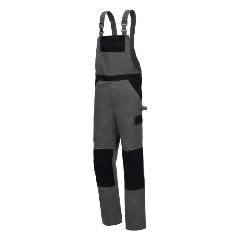 Nitras Motion Tex Light - Latzhose grau/schwarz, 48 Preisknaller