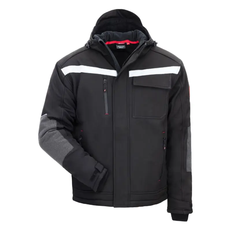 Markenware Nitras Motion Tex Plus - Winter Softshelljacke schwarz, XXXXL