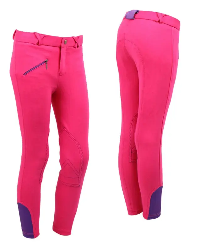 Q-Essentials Reithose Junior fuchsia, 176 Nur Heute