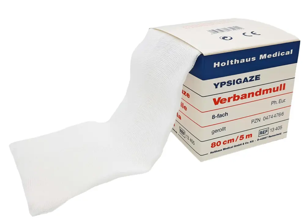 Holthaus YPSIGAZE - Verbandmull 80 cm × 5 m Direkt Vom Hersteller