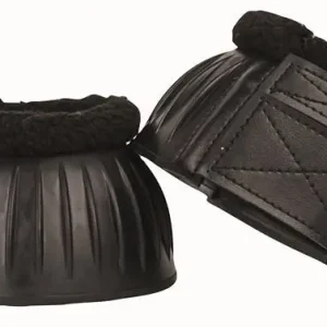 Angebot HKM Springglocke Gummi mit Teddyfellrand schwarz, M
