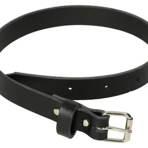 Bestpreis Lederriemen schwarz m. Rollschnalle - versch. Größen 85 x 3 cm