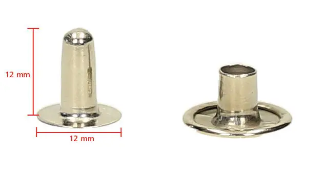 Jetzt Bestellen LEDERNIETEN mittel, 12 mm, 20 Stück