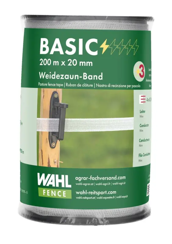 Billig WAHL-FENCE Weidezaunband - BASIC - 20 mm / 200 m