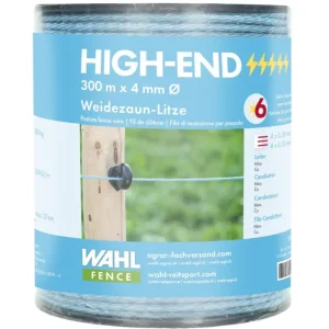 Garantierte Lieferung WAHL-FENCE Weidezaunlitze - HIGH END - 4 mm / 300 m