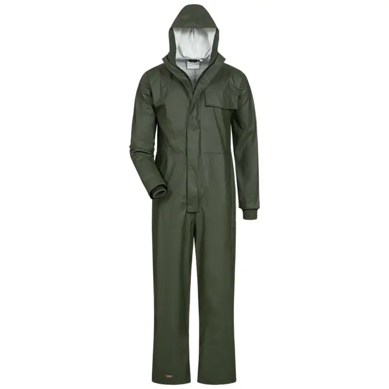 PU-Strech Regenoverall grün, XXL Neu Im Sortiment