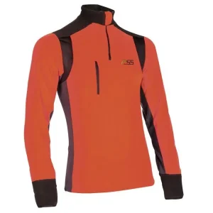 Bestseller PSS Micro Fleece-Shirt X-treme Polar orange/grau, S
