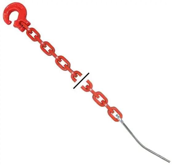 Günstig Forstkette - Rückeketten - Vierkant Grad 80 - versch. Größen 2,5 m | 8 mm | 3250 daN