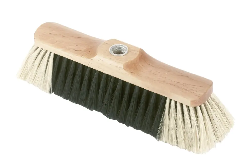 Geprüft WAHL-Hausmarke STUBENBESEN natur 28 cm, Gewindeansatz