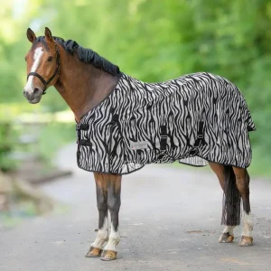 Sonderaktion Waldhausen Fliegendecke Zebra schwarz/weiß, 85 cm