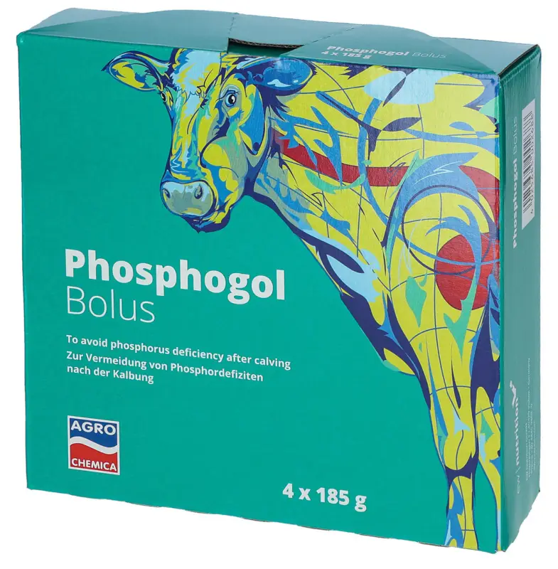 Solange Der Vorrat Reicht Agrochemica Phosphogol Bolus 4 x 185 g (Box)