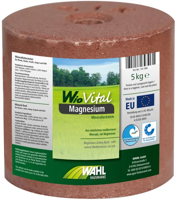 Nur Heute WAHL-Hausmarke WioVital Magnesium Leckstein SET 4×5 kg