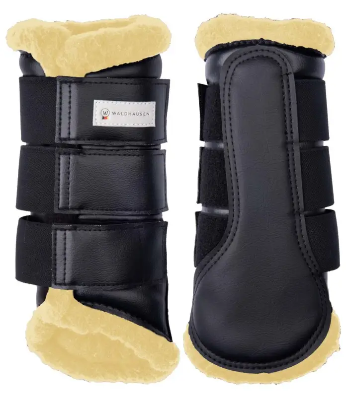 Schneller Versand Waldhausen Dressurgamasche Soft schwarz/beige, M