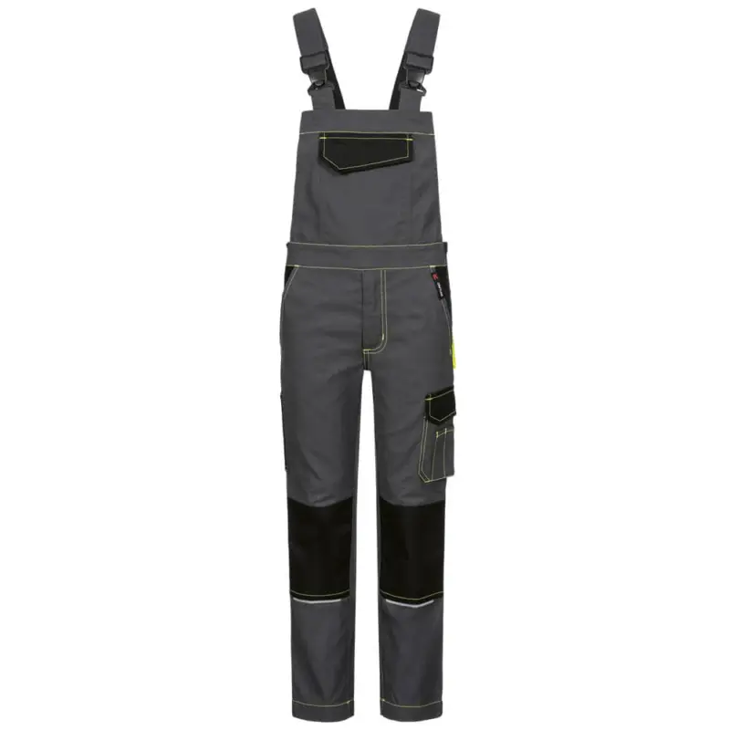 Craftland Kinder Latzhose RIKUS grau/schwarz, 122/128 Mega-Angebot