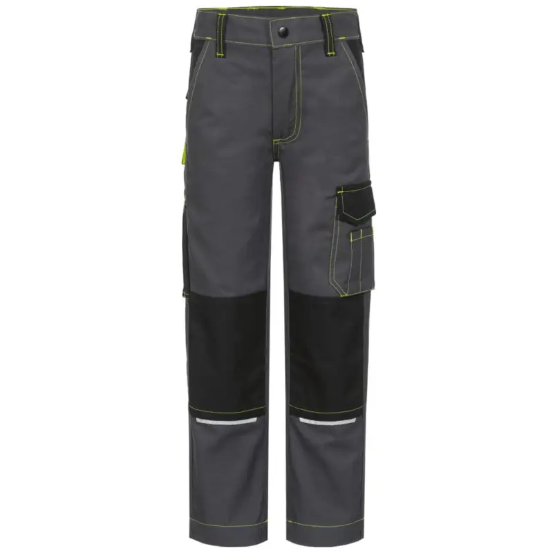 Geprüft Craftland Kinder Bundhose OKE grau/schwarz, 122/128