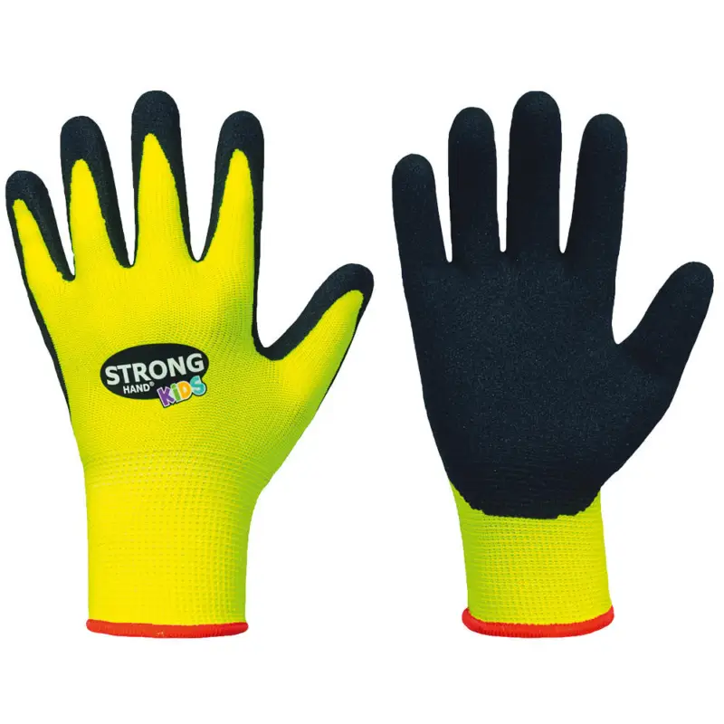 Abverkauf stronghand Kinder-Handschuhe LITTLE FERRY neongelb, 3
