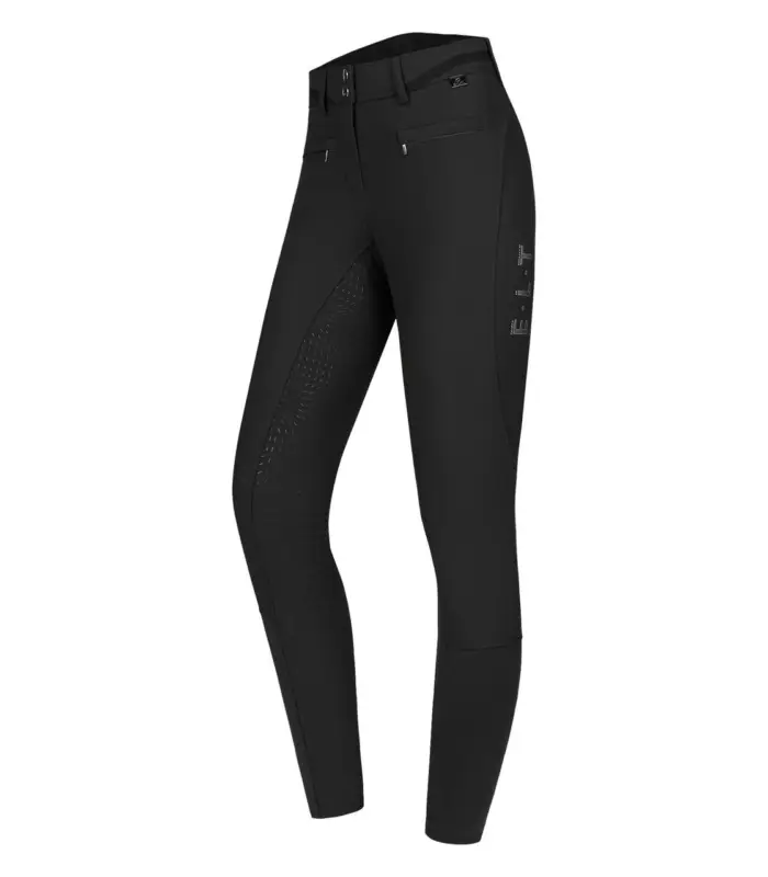 ELT Reithose Maja Glam Curved High Waist schwarz, 40 Wochenendangebot