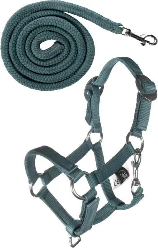 Wochenendangebot HKM Halfter und Strick -Hobby Horsing Basic- türkis