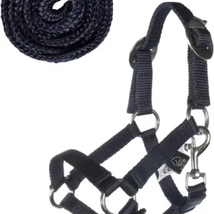 HKM Halfter und Strick -Hobby Horsing Basic- dunkelblau Rabatt