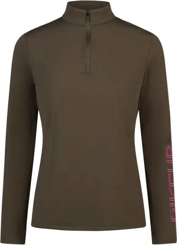 Begrenztes Angebot Pikeur Zip Shirt Sports deep khaki, 40