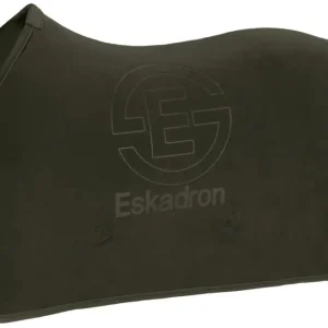 Eskadron Abschwitzdecke FLEECE STAMP deep green, L Sichere Zahlung
