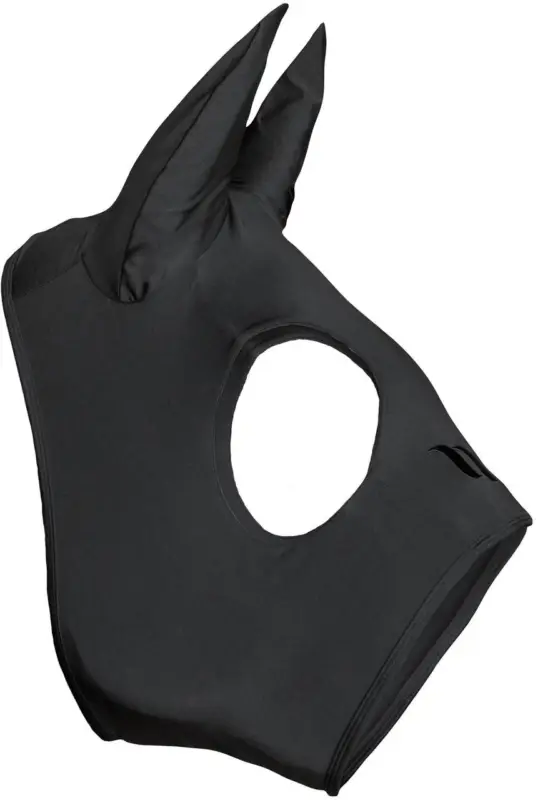 Back on Track "Spirit" Calming Maske mit Ohren schwarz, Cob = Vollblut Sonderangebot