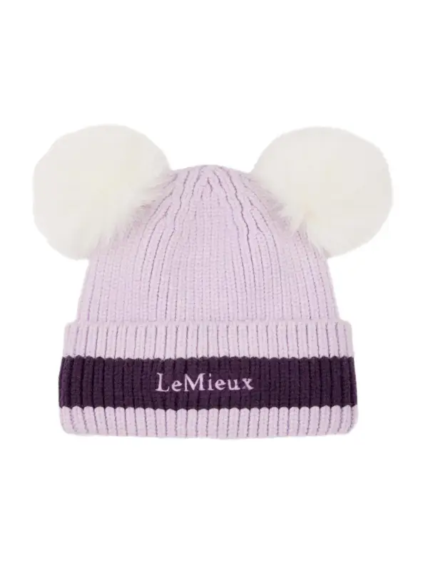 LeMieux Mini Beanie mit zwei Bommeln lilac Preisknaller