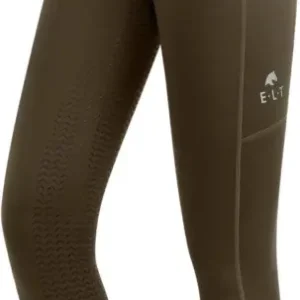 Preiswert ELT Thermo-Reitleggings Ella grünbraun, 34