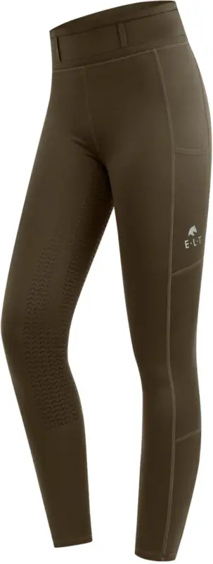ELT Thermo-Reitleggings Ella grünbraun, 40 Begrenztes Angebot