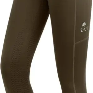 Neu Im Sortiment ELT Thermo-Reitleggings Ella Kids grünbraun, 164