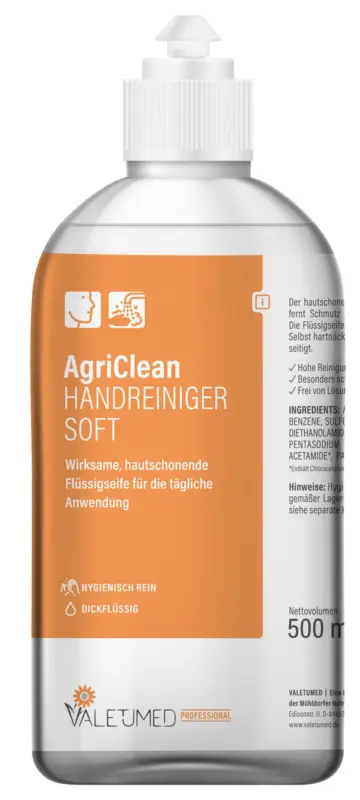 Neuheit Valetumed Handreiniger AgriClean Soft 500 ml