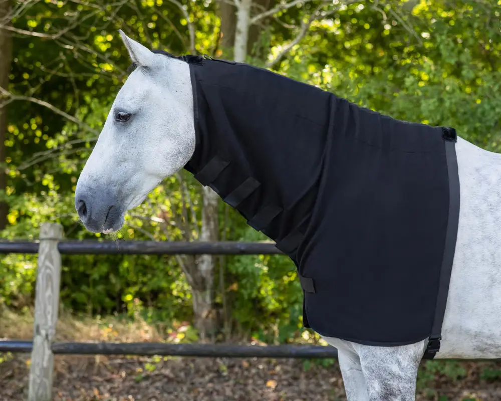 Ausverkauf Q-Essentials Fleece Halsteil schwarz, M
