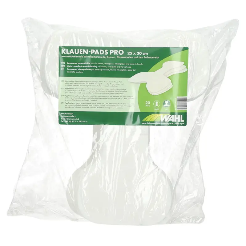 Neuheit WAHL-Hausmarke Klauen-Pads PRO 25 x 30cm ; 20 Stück