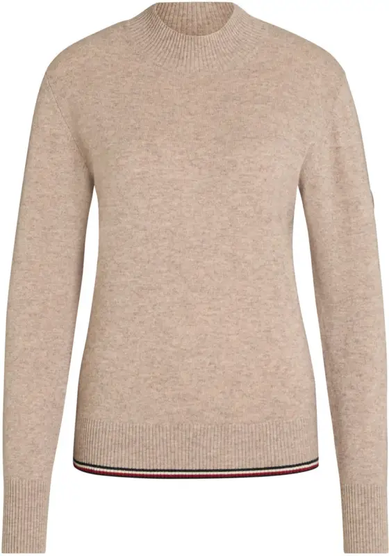 Tommy Hilfiger Ellery Cashmere Pullover taupe, S Echt
